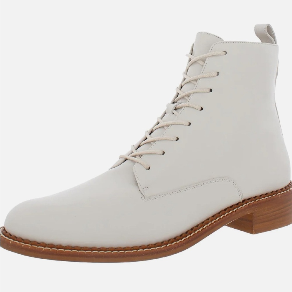 Cabria Womens Zipper Ankle Combat & Lace-Up Boots